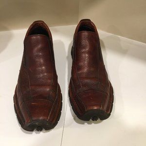 Kenneth Cole Brown Leather Slip On Square Toe Loafers Shoes Men's NWT US Sz11